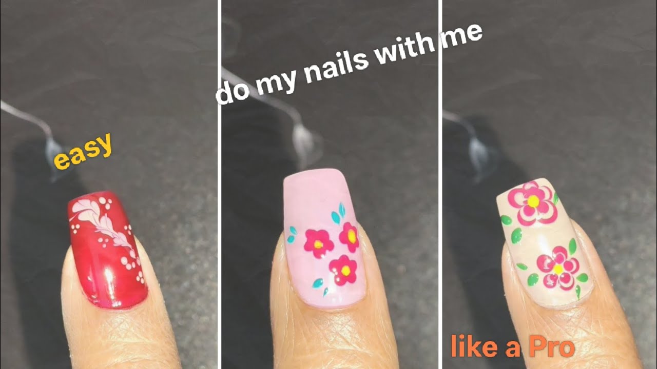 Come to do my nails with me at home like a Pro ✨🪐🐻