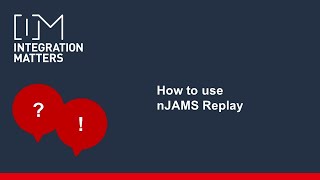 FAQ - How to use nJAMS Replay