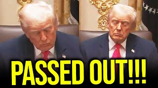 Trump DOZES OFF during EMERGENCY MEETING