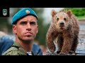 When this bear saw this soldier he immediately run & hugged him