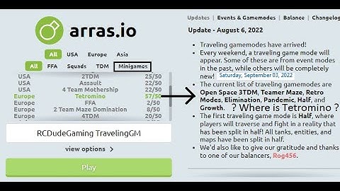 Arras io Travelling Game Mode Tetromino