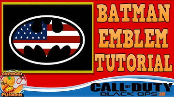 Black Ops 3 - Batman American Flag Logo Emblem Tutorial