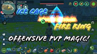 Offensive Magic: Ice Cage and Fire Ring! Magic Wand Skill! - Utopia: Origin [EN]