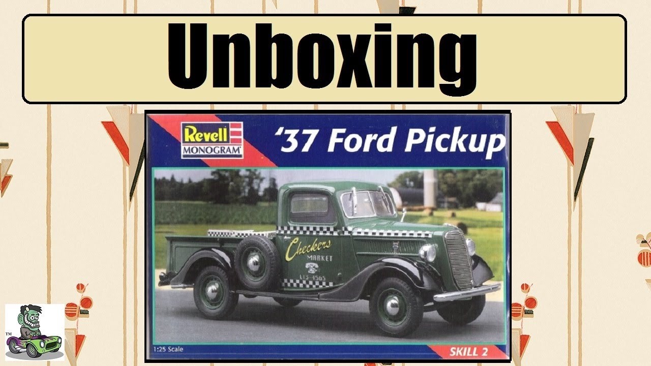 Unboxing The 1937 Ford Pickup Truck Model Kit by Revell/Monogram