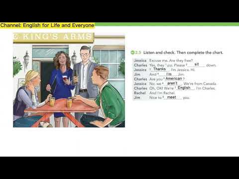 English File 4 edition Beginner Unit 02 - YouTube