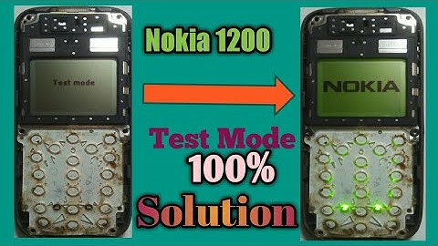 Nokia 1200 Test Mode,Local mode problume solution New Trick 100 % done