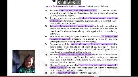Limitations and Misinterpretations of Statistics for Psychology - in Hindi || BPCC-104:1.4 || IGNOU