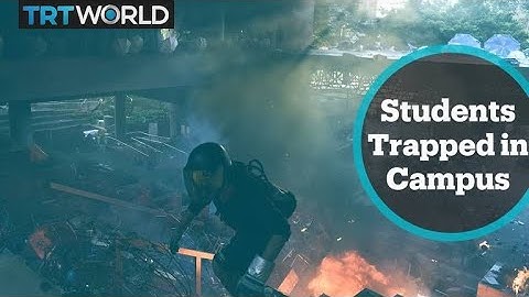 Hong Kong Protests: 100 protesters remain holed up in university