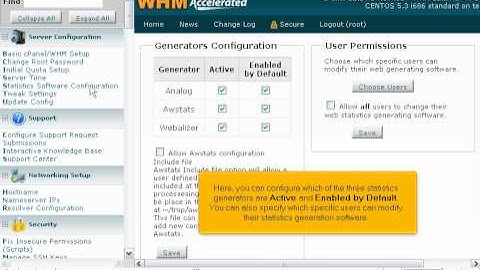 How to configure the statistics software used by cPanel & WHM - WHM Setup Tutorials