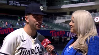 Edouard Julien Postgame Interview After His 2nd Multi Home Run Game This Month!!