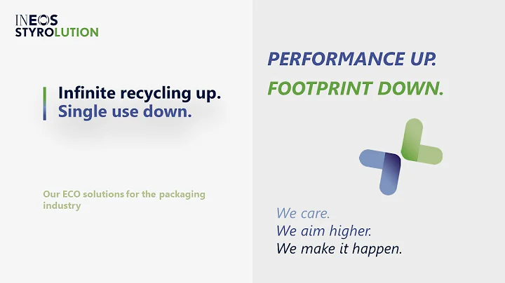 Infinite recycling up. Single use down.Our ECO sol...