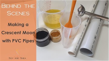 Making a crescent moon with PVC Pipes