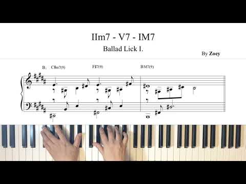 [2-5-1 Ballad Lick] I. 12 Key Exercise - Zoey