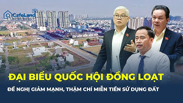 Đại biểu quốc hội đồng loạt đề nghị GIẢM MẠNH, thậm chí MIỄN TIỀN SỬ DỤNG ĐẤT | CafeLand