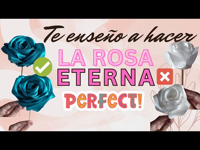 Aprende a rosas eternas de una manera fácil y rápida y ¡SIN CORTAR EL