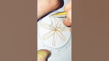 Simple Spirograph design Satisfying ASMR Video #shorts #ytshorts #shortsvideo2023