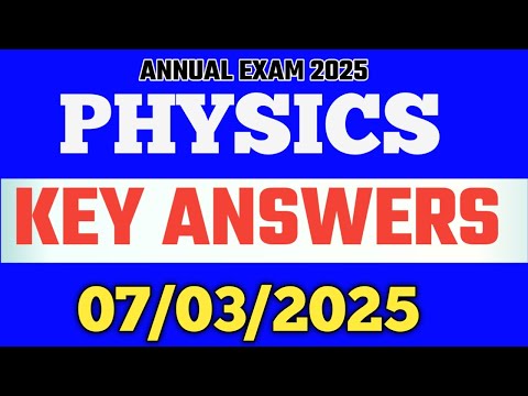 TODAY'S PHYSICS EXAM