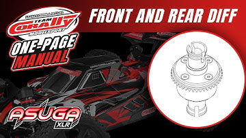 ASUGA XLR - One-Page Manual - Front and Rear Diff