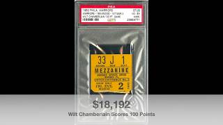 Top Ten - All Time Most Valuable Sports Ticket Stubs
