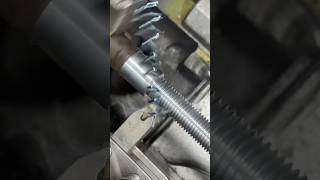 Satisfying metal thread cutting. 🔩✨ #Manufacturing #Engineering #SatisfyingVideos @heatbeatheven-t6z