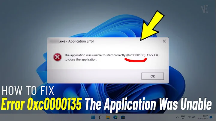 Fix 0xc0000135 Error On Windows 11/10  | How To Solve Problem 0xc0000135 The Application Was Unable