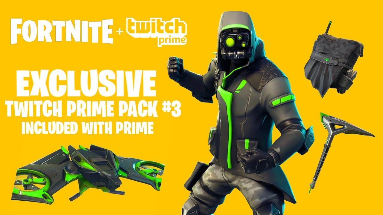 Fortnite New Twitch Prime Pack 3 Leaked Fortnite Twitch Prime Skin Fortnite Battle Royale Youtube