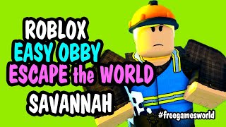 Escape the World Walkthrough - Savannah Zone - Mega Easy Obby | ROBLOX | Free Games World screenshot 5