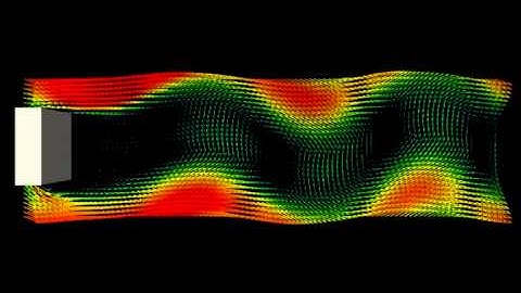 Establishment of Turbulent Flow in a Periodic Array of Obstacles