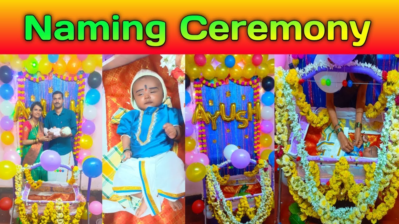 Naming Ceremony  Ayush  Nanna Yedeya Angaladalli Song    Naming Ceremony Decoration