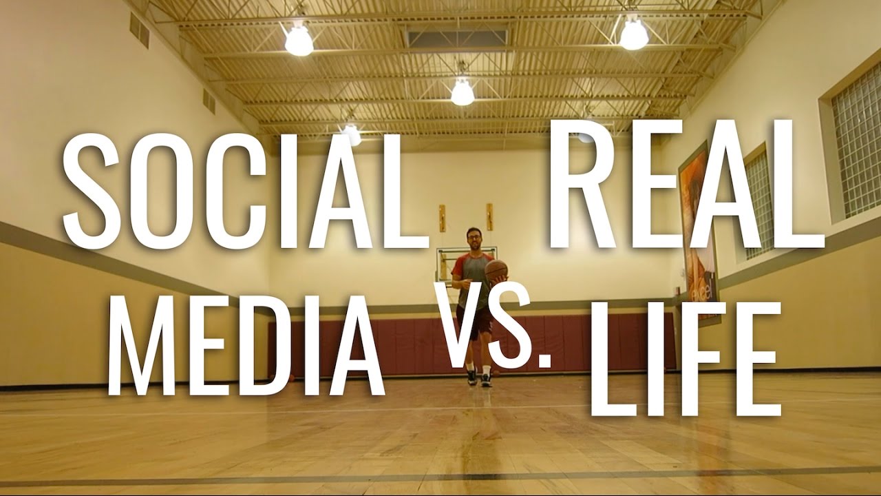 social media and real life difference presentation