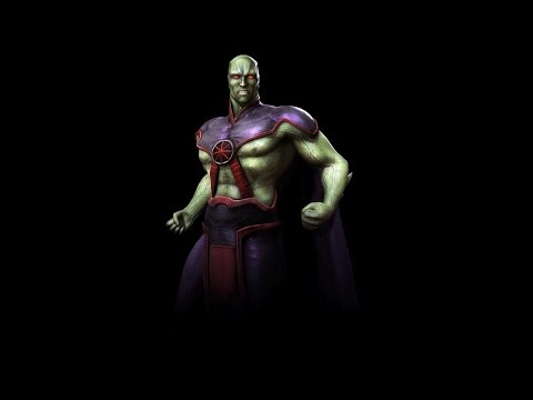 Injustice Gods Among Us | Martian Manhunter - All skins, Intro, Super Move, Story Ending