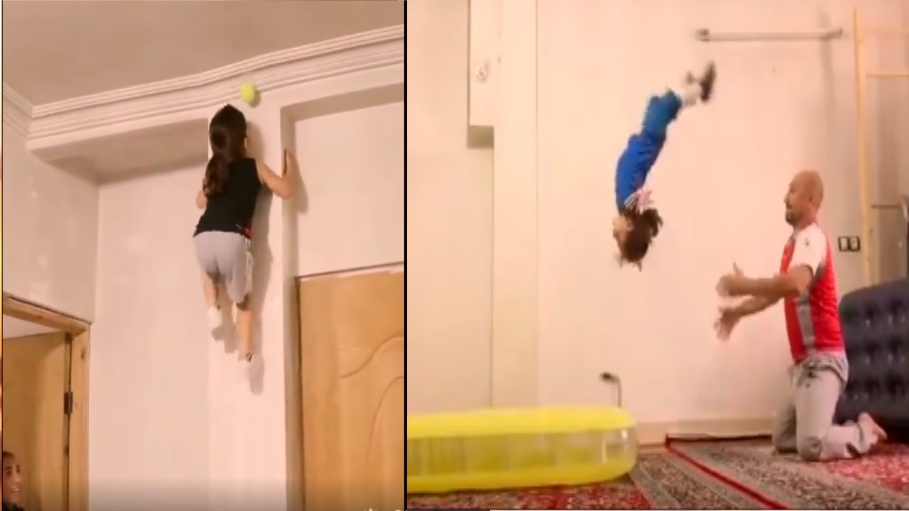 5 years little girl athlete has Unbelievable hands