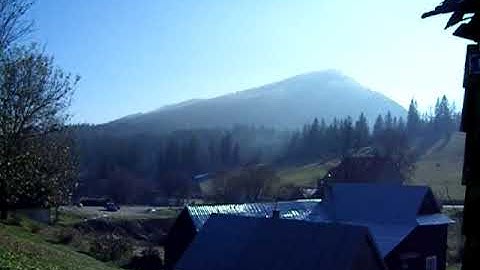 Waking up to Mountain View in Zdiar, Slovakia (Ginger Monkey Hostel)
