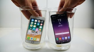 Iphone 8 Vs Samsung Galaxy S8 Salt Water Test!