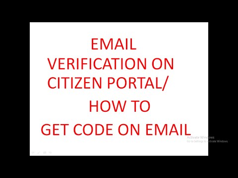 how to verify/check/get EMAIL VERIFICATION code ON CITIZEN PORTAL(verification problem solution)