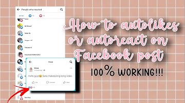 How to Autolikes or Autoreact on Facebook Post pure pinoy | Only Dara 🌼