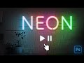 Create an Animated Neon Text Effect in Photoshop