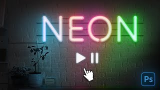 Create an Animated Neon Text Effect in Photoshop
