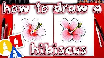 How To Draw A Hibiscus Flower 🌺