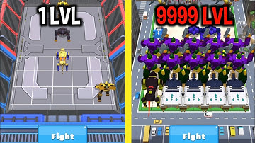 MAX LEVEL in Merge Robot Rise Battle Game