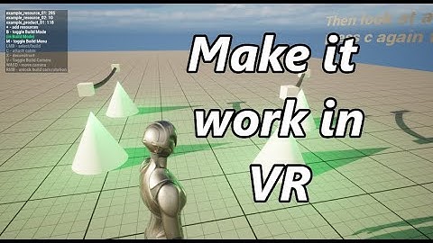 How to adapt "Base Building and Power Grids Blueprint Template" for VR in Unreal Engine 5 (+ Demo)