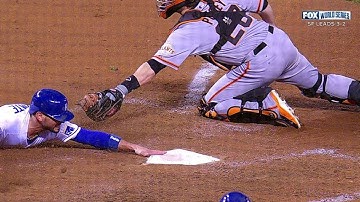 WS2014 Gm6: Escobar makes it 9-0 with double to left