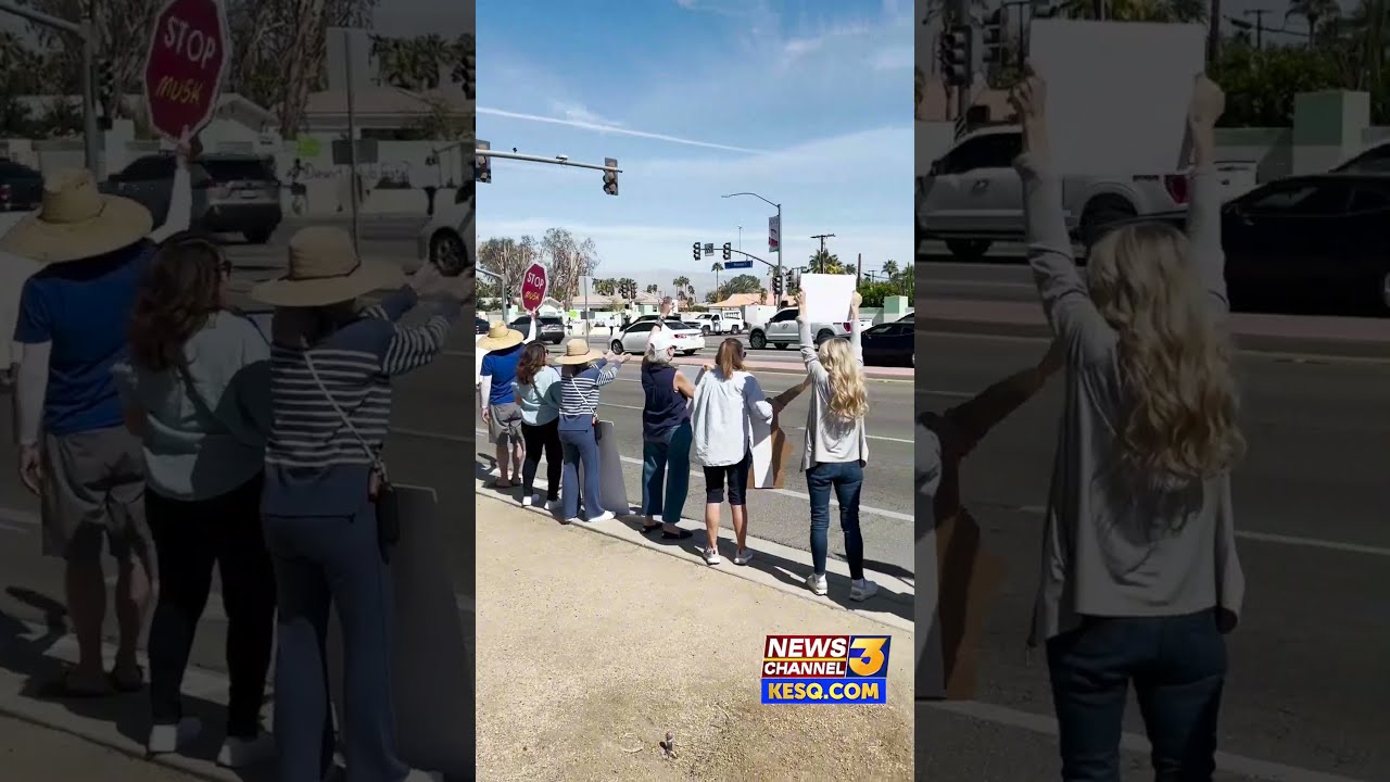Demonstrators Protest Trump Ahead Of The President S Address To Congress We Ll Have More At 4PM