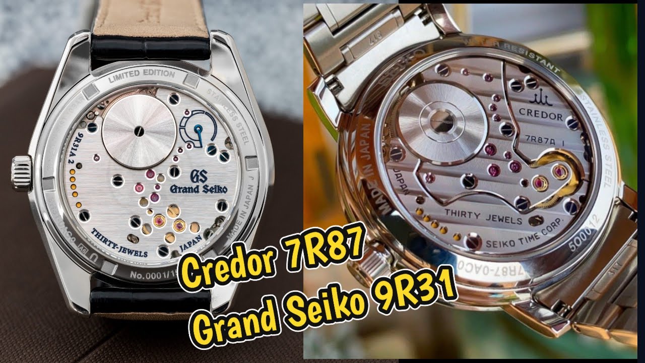 Grand Seiko 9R31 vs. Credor 7R87 - YouTube