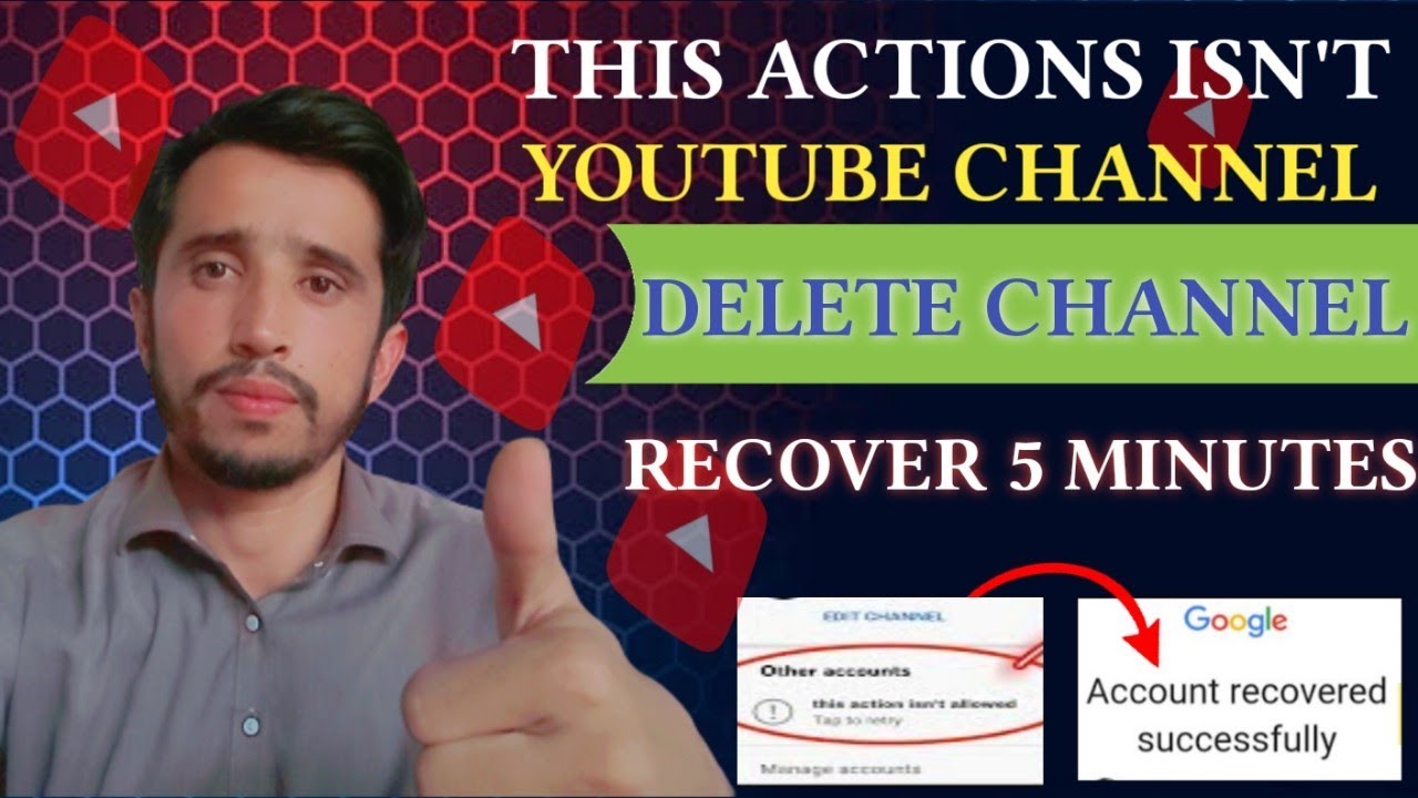 This action isn't allowed youtube How To Recover Suspend YouTube
