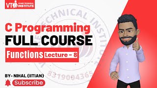 C Programming Functions in C | Complete Tutorial for Beginners | Vcare Technical Institute