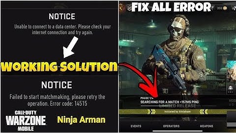 how to connect ? Ping above 160 Ms? Region Not Support ? Using VPN ?All issues Fix Warzone Mobile