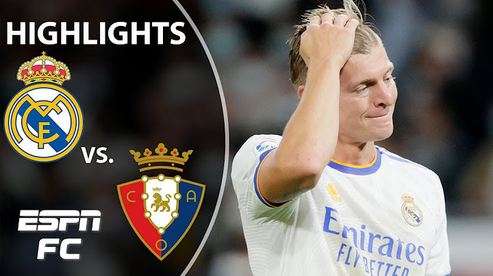 Real Madrid, Osasuna play to 0-0 draw | LaLiga Highlights | ESPN FC