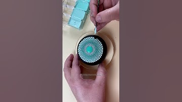 Sacred Geometry dot mandala stone painting #art #artist #satisfying #painting #craft #viral