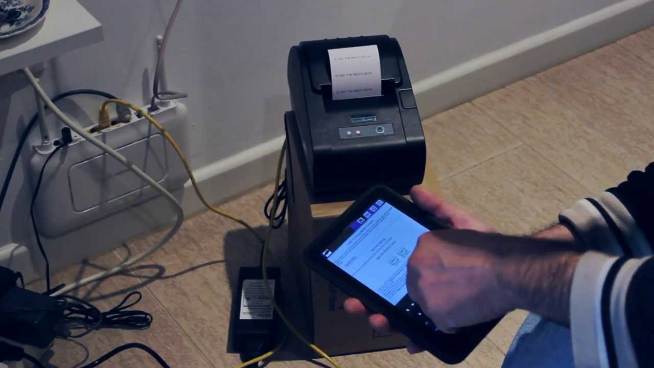 Android POS Printer Driver on Network Printer - First Test - YouTube